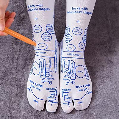 Reflexology Toe Socks (4 Pack - White)