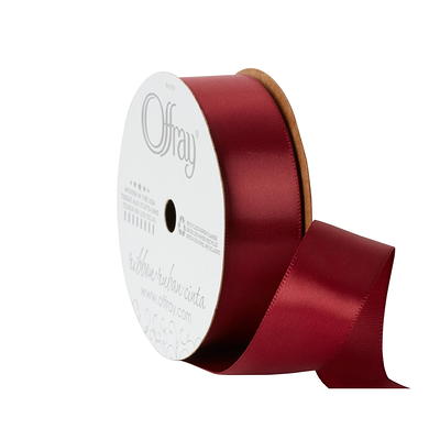 Offray Ribbon, Pink 3/8 inch Single Face Satin Polyester Ribbon, 18 feet -  Yahoo Shopping