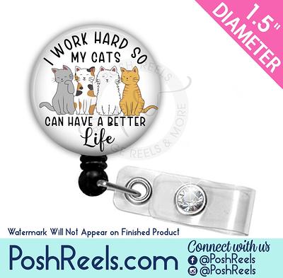 Dachshund Retractable ID Badge Reel, Lanyard, or Carabiner - The