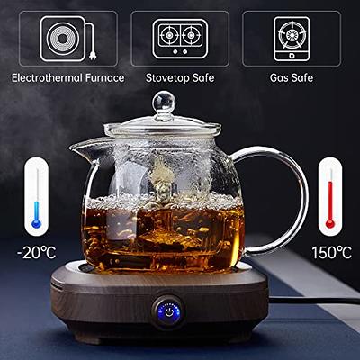 IKASEFU 85 OZ / 2.5 Liter Yellow Teapot Stove Top Whistling Tea Kettle  Stainless Steel Electric Tea Kettle Modern Tea Pots with Wood Pattern  Handle Induction Universal Base for Restaurant Family - Yahoo Shopping