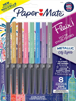 Paper Mate Flair 8pk Felt Pens 0.4mm Ultra Fine Tip Multicolored : Target