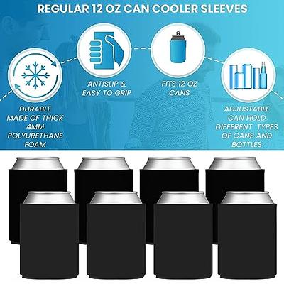 Blank Foam Beer Bottle Coolie (Variety Color 10 Pack)