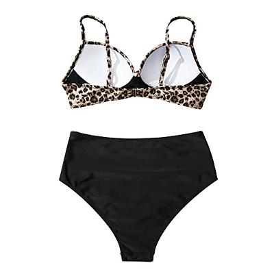 Girls Two Pieces Swimsuit Turtles Leopard