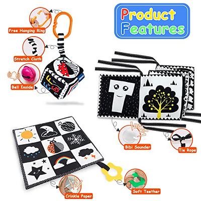 High Contrast Baby Toys for Newborn Baby Toys 0-3 Months Developmental  Flash Cards Black and White Tummy Time Toys for Babies 0-6 Months  Montessori