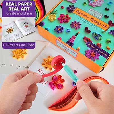 MY CREATIVE CAMP Beginner's Quilling Kit - DIY Craft Kit for Kids and  Adults - 10 Projects with Instructions, Storage Box, Gem Stickers, Tools,  Supplies, Paper Strips, Shape Chart, and Reference Guide - Yahoo Shopping