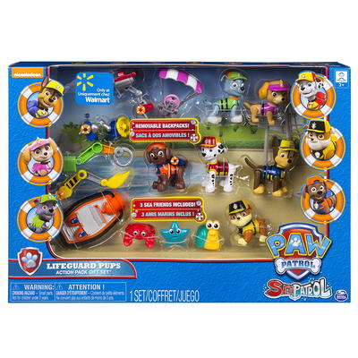 Paw Patrol, Moto Pups Rubble's Deluxe Pull Back Motorcycle Vehicle with  Wheelie Feature and Toy Figure