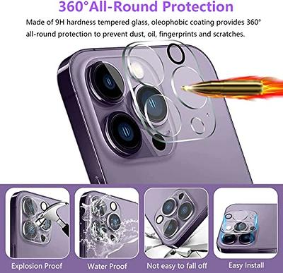 for iPhone 13 Pro - iPhone 13 Pro Max Camera Lens Protector, 9H Tempered  Glass Camera Cover Screen Protector Metal Individual Ring for iPhone 13Pro  6.1 inch iPhone 13 ProMax 6.7 inch 2021 