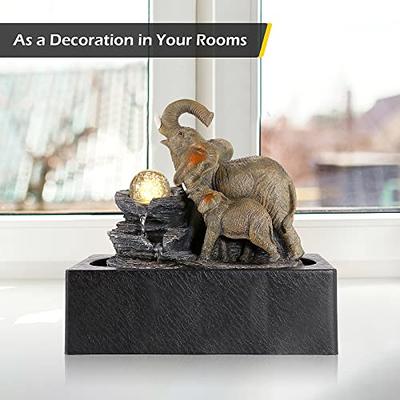 Dyna-Living Water Fountains Indoor Waterfall Fountain Tabletop Water  Fountain with Pump Elephant Sculpture Fountains and Waterfalls for Home  Decor House Warming Gifts - Yahoo Shopping