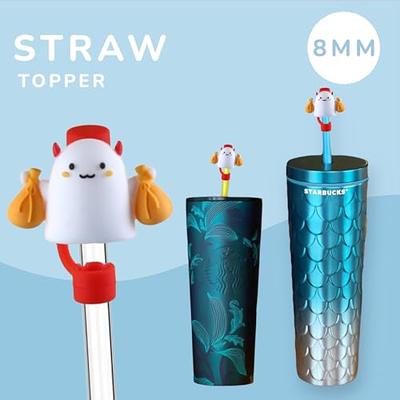 3PCS Straw Covers 8mm & 10mm, Cute Cat Straw Topper for Stanley