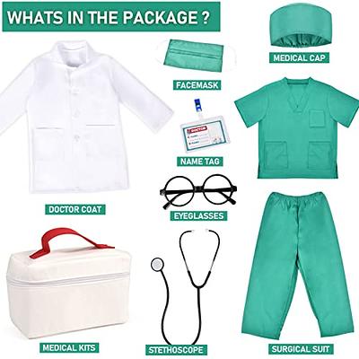 Buy Kids Doctor Costume Pretend Play Kit with Lab Coat Carrying Bag  Accessories Halloween Doctor Dress up for Boys Girls Online at  desertcartINDIA