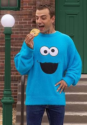 Mens Sesame Street Plush Cookie Monster Prestige Costume - Large/x