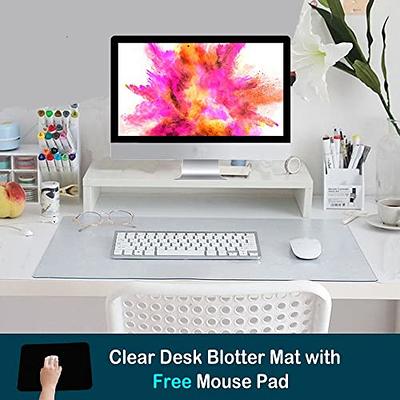 Clear Desk Mat Pad Blotter Mat Office Home Table Desk Protector Vinyl on  Top of Desks