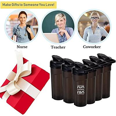 6 Pack Protein Shaker Bottle Bulk, 24oz Plastic Shaker Cups Tumbler with  Balls for Protein Shakes, Dishwasher Safe Water Bottles with Handle for Gym  Workout, Gift for Women Men Teacher Nurse 
