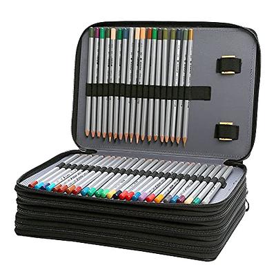  BTSKY® High Capacity Zipper Pens Pencil Case- Multi