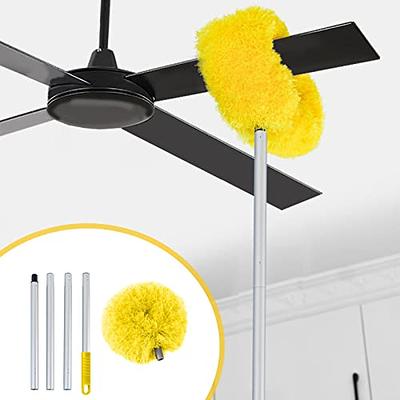 2Pcs Damp Duster, Reusable Dusters for Cleaning Blinds, Vents, Ceiling Fan,  Mirrors and Cobweb 