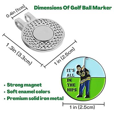 Artpreti Golf Ball Marker with a Standard Magnetic Hat Clip, Funny Golf  Ball Marker Hat Clip