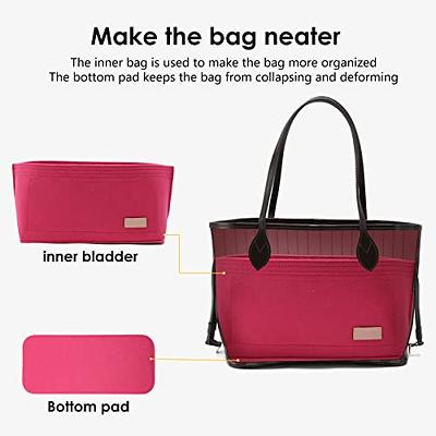 Doxo Purse Organizer Insert, Felt Bag Tote Fit L Speedy 30