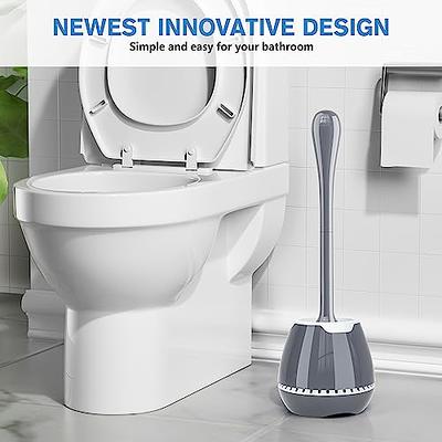BOOMJOY Toilet Brush and Holder Set 2 Pack, Silicone Toilet Bowl Cleaner  Brush, Toilet Scrubber Brush with Tweezers for Bathroom Cleaning, RV  Accessories, House Organization Must-Haves - Gray - Yahoo Shopping
