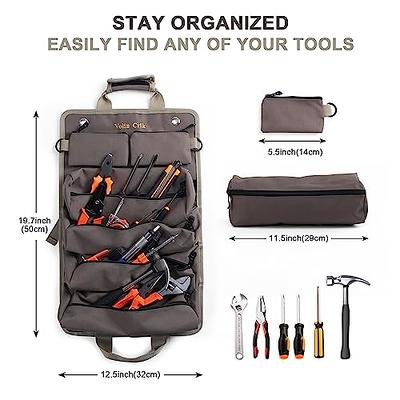 Volin Crik Tool Roll Up Bag,Roll Tool Organizer with 4 Detachable Pouches  Heavy Duty Roll Up Tool Bag Organizer Tool pouch For  Mechanic,Hobbyist&Electrician - Yahoo Shopping