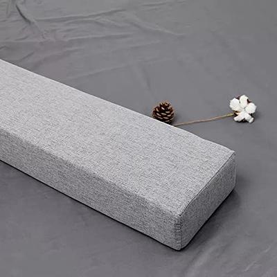 LZMZMQ Wall Side Bed Gap Filler, Headboard/Bed End Mattress Extender  Rectangle, for Hospital/Hotel/Home, Grey Washable Cover,  3.1/3.9/5.9/7.9