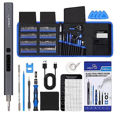 STREBITO Mini Electric Screwdriver, 144-Piece Electric Precision Screwdriver  Set Small Power Screwdriver Cordless Rechargeable, Electronic Repair Tool  Kit for PC, Computer, Laptop, Phone, RC Drone - Yahoo Shopping