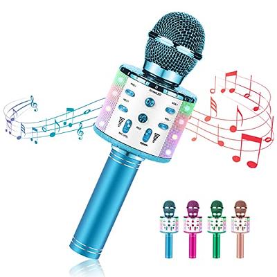 Mockins Black Bluetooth Karaoke Microphone for Kids w/ Built in Bluetooth  Speaker, Wireless Microphone Karaoke Compatible with iPhone & Android, Bluetooth  Microphone Wireless