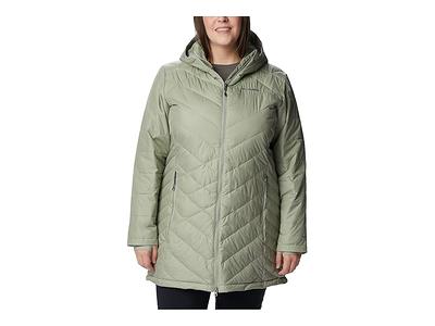 Columbia Plus Size Heavenly Long Hooded Jacket (Safari) Women's