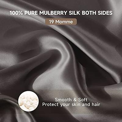 THXSILK 100% Mulberry Silk Pillowcase for Hair and Skin, Both Sides Grade  6A+ Pure Natural Silk Pillowcase, Soft Breathable Zipper Pillow Case Queen Size  20x30, Dark Grey - Yahoo Shopping