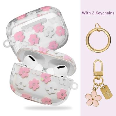 Earphone Case for AirPods Pro 2 Glitter Hearts Love Colorful Cover Funda  for Air Pods 2 3 Transparent Soft TPU Case with Hook