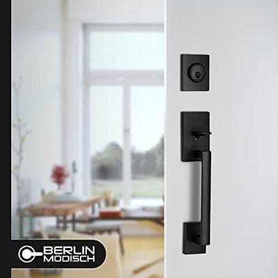 Berlin Modisch HandleSet Front Door Entry Handle and Deadbolt Lock