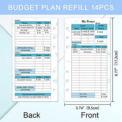 Wanglaism A6 Budget Planner Refill, 91 Sheets Colorful Weekly Monthly  Planner Inserts 6-Hole Financial Planner for A6 Budget Binder Cover, Money  Envelopes Organizer for Wallet, Cash, Saving - Yahoo Shopping