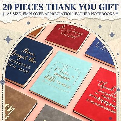  Qilery 12 Pcs Inspirational Gifts Bulk 4.7 x 7.8 inches  Leather Journals Inspirational Notebooks Employee Appreciation Gifts  Writing Journal Thank You Gift for Team Teacher Students(Multicolor) :  Office Products