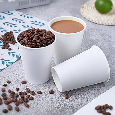 White Paper Cups Disposable Coffee Cups For Cold/Hot Drinks Party
