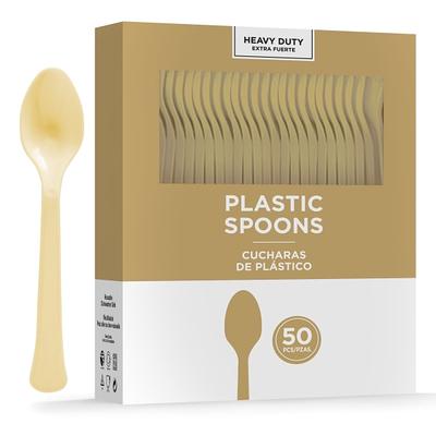 Silver Plastic Mini Spoons by Celebrate It™, 24ct. 