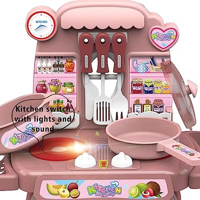 Zero Zoo 66Pcs Kids Kitchen Toy Accessories, Toddler Pretend