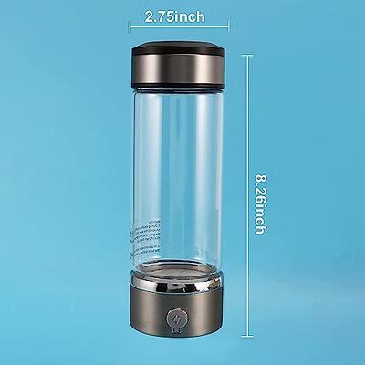 Hydrogen Water Bottle Portable Rechargeable Hydrogen Water Generator Bottle  with New SPE and PEM Technology,Rechargeable Glass Hydrogen Water Machine