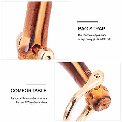 Piutouyar 2pcs U-Shaped Handbag Handles Bamboo Purses Handles Imitation  Bamboo Handle Replacement Resin Purse Handbag Handles for Bag Making with  Gold Metal Buckle, Brown Color - Yahoo Shopping