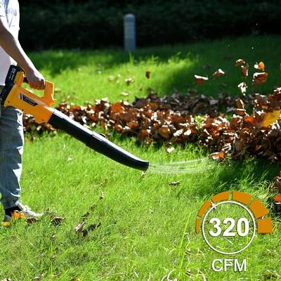 Cordless Leaf Blower, T TOVIA 21V Battery Powered Leaf Blower with