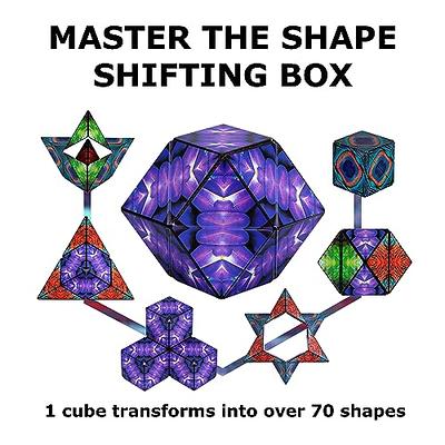  SHASHIBO Shape Shifting Box - Award-Winning, Patented Fidget  Cube w/ 36 Rare Earth Magnets - Transforms Into Over 70 Shapes, Download  Fun in Motion Toys Mobile App (Original Series - Spaced