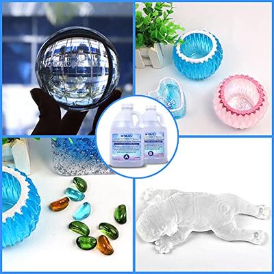 Crystal Clear Epoxy Resin Hardener 1:1 Mixing Ratio Crystal Clear Best for  Jewelry, Art, Silicone Molds and More 