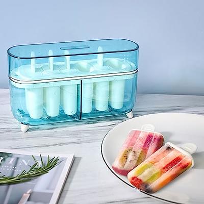 Cute Ice Pop Molds Reusable With Lid Silicone Popsicle Molds