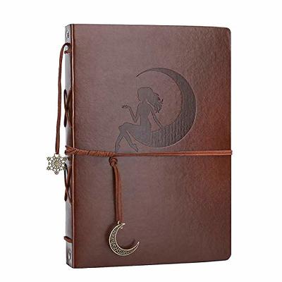 SEEHAN Leather Scrapbook Photo Album 8.5x11inch Travelling Journal