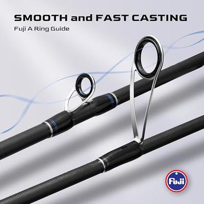 One Bass Fishing Rod, Spinning & Casting Fishing Pole with 30 Ton Carbon  Fiber