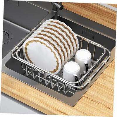 WHAMVOX Dish Rack Dish Drainer Kitchen Dry Rack Dish Drying Rack Kitchen  Dish Storage Rack Dish Draining Rack Dish Drain Rack Dish Holder for  Cabinet Chopsticks Rest Stainless Steel Small - Yahoo