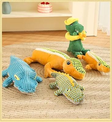 Plush Dog Toys Lizards Stuffed Cute Squeaky Pet Rope Toys For