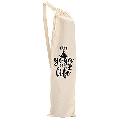 BIG EVENTS Yoga Mat cover - Yoga mat Cotton Carry Bag with Strap