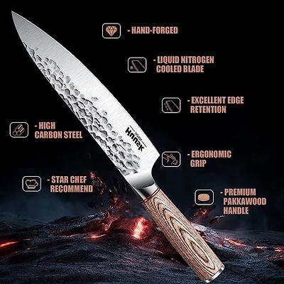 MITSUMOTO SAKARI 8 inch Japanese Chef Knife, High Carbon Stainless