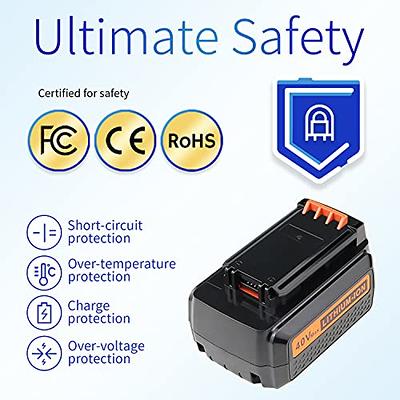 For Black+Decker 40V 2.0Ah 40 Volt Max Lithium LBXR36 LBX2040 Battery or  Charger