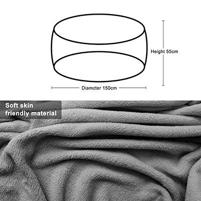 Bean Bag Chair Cover Large Circular Soft Fluffy Cover Living