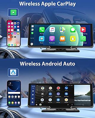 Portable Apple Carplay Screen for Car, 7 Inch IPS Touchscreen Car Stereo  Support Wireless Carplay&Android Auto, Backup Camera, AirPlay, Bluetooth,  Mirror Link/Mic/TF/USB/AUX for All Vehicles - Yahoo Shopping